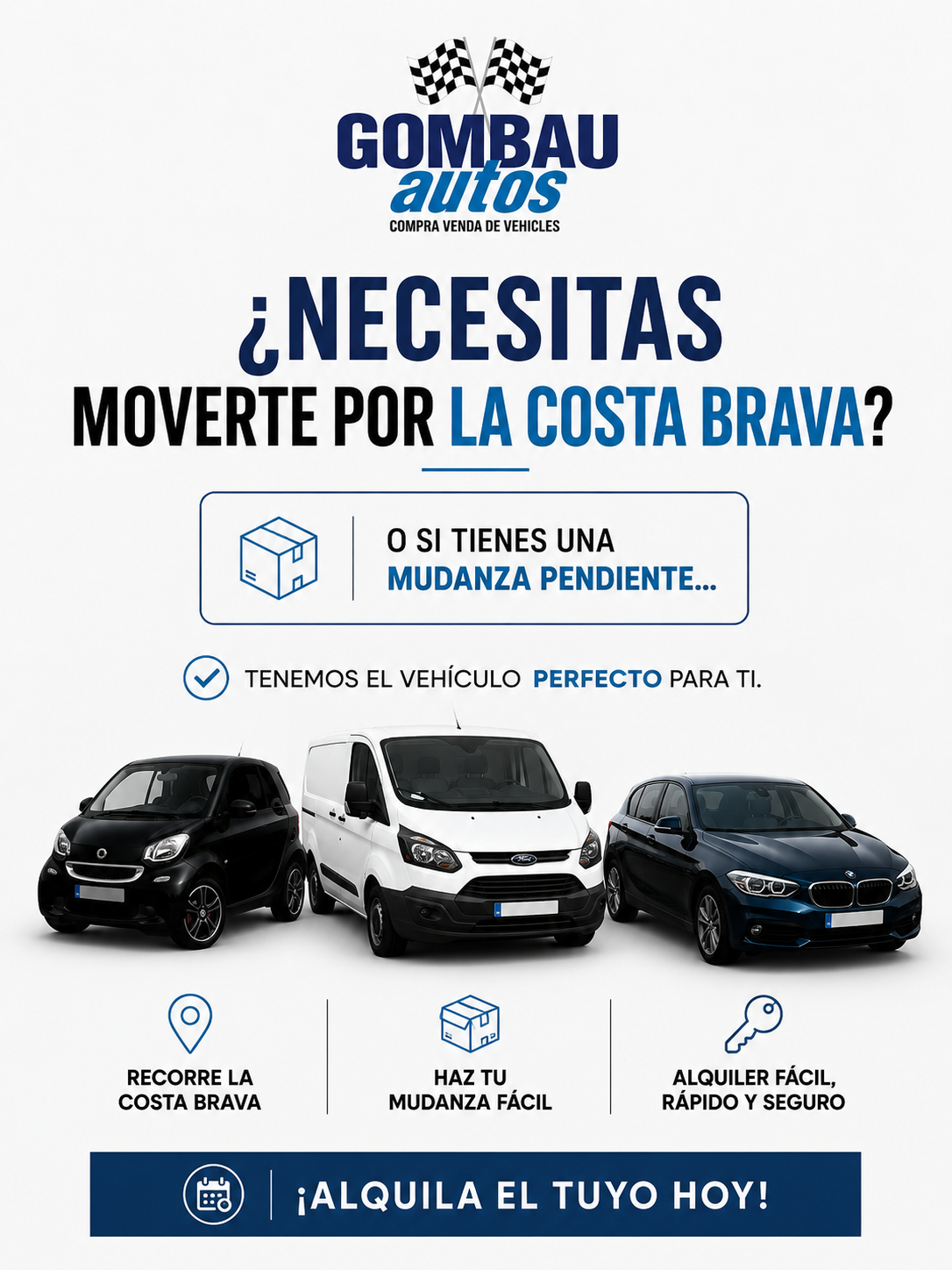 Gombau Autos Rent a Car, alquiler de coches y furgonetas en Palamós